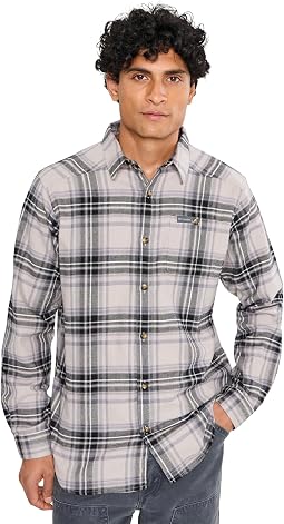 Flint Grey Texture Plaid
