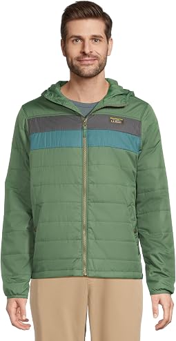 Пуховик Mountain Classic с капюшоном, цветные блоки,regular