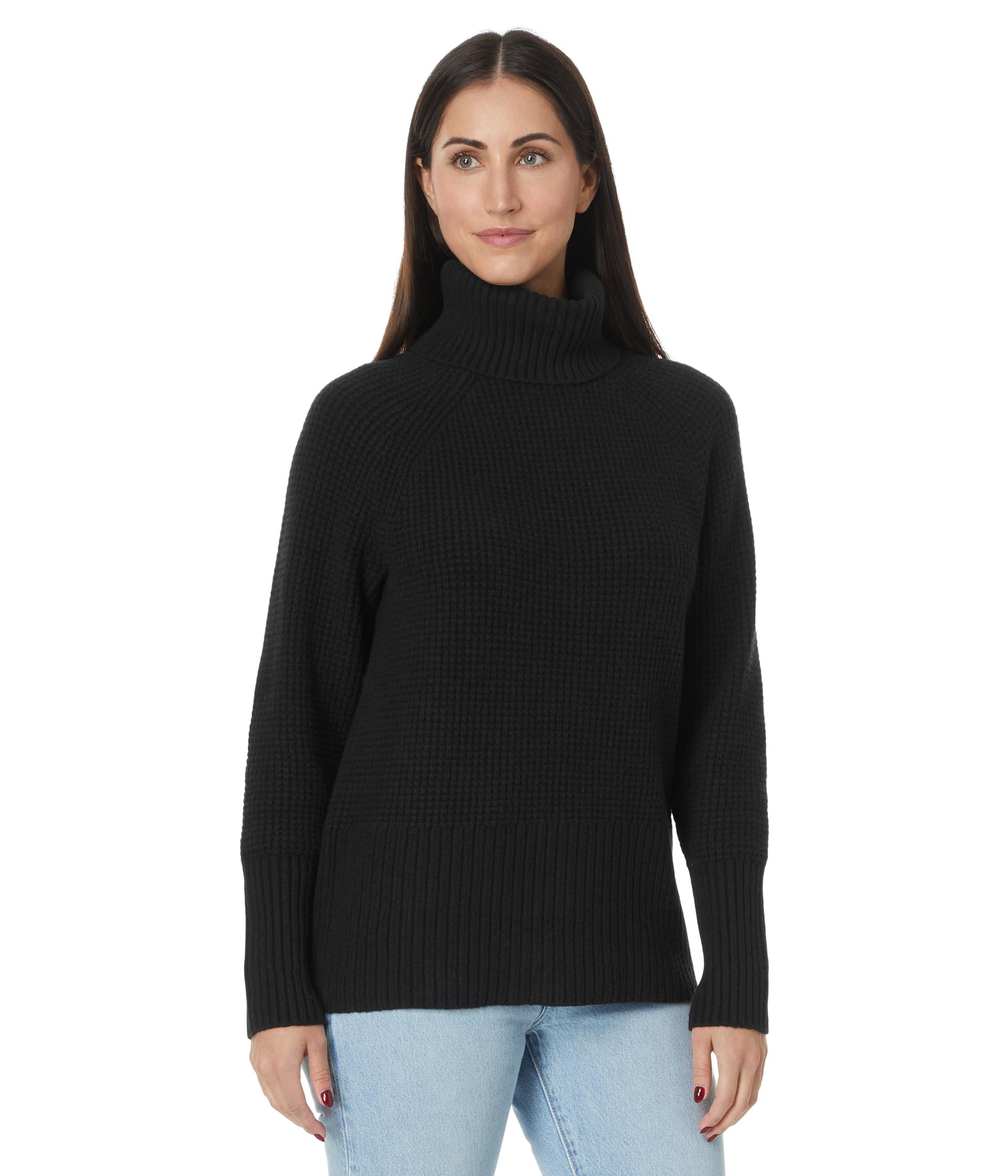 SuperSoft Waffle Turtleneck Sweater