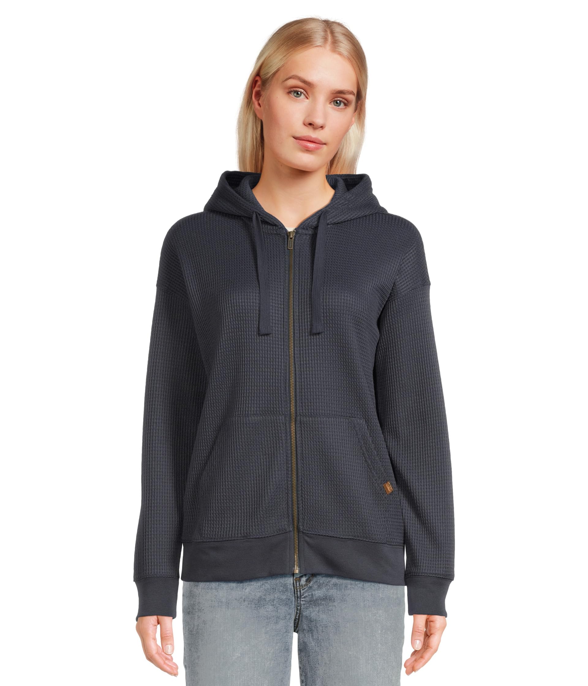 Birchwood Brushed Waffle Full Zip Hoodie