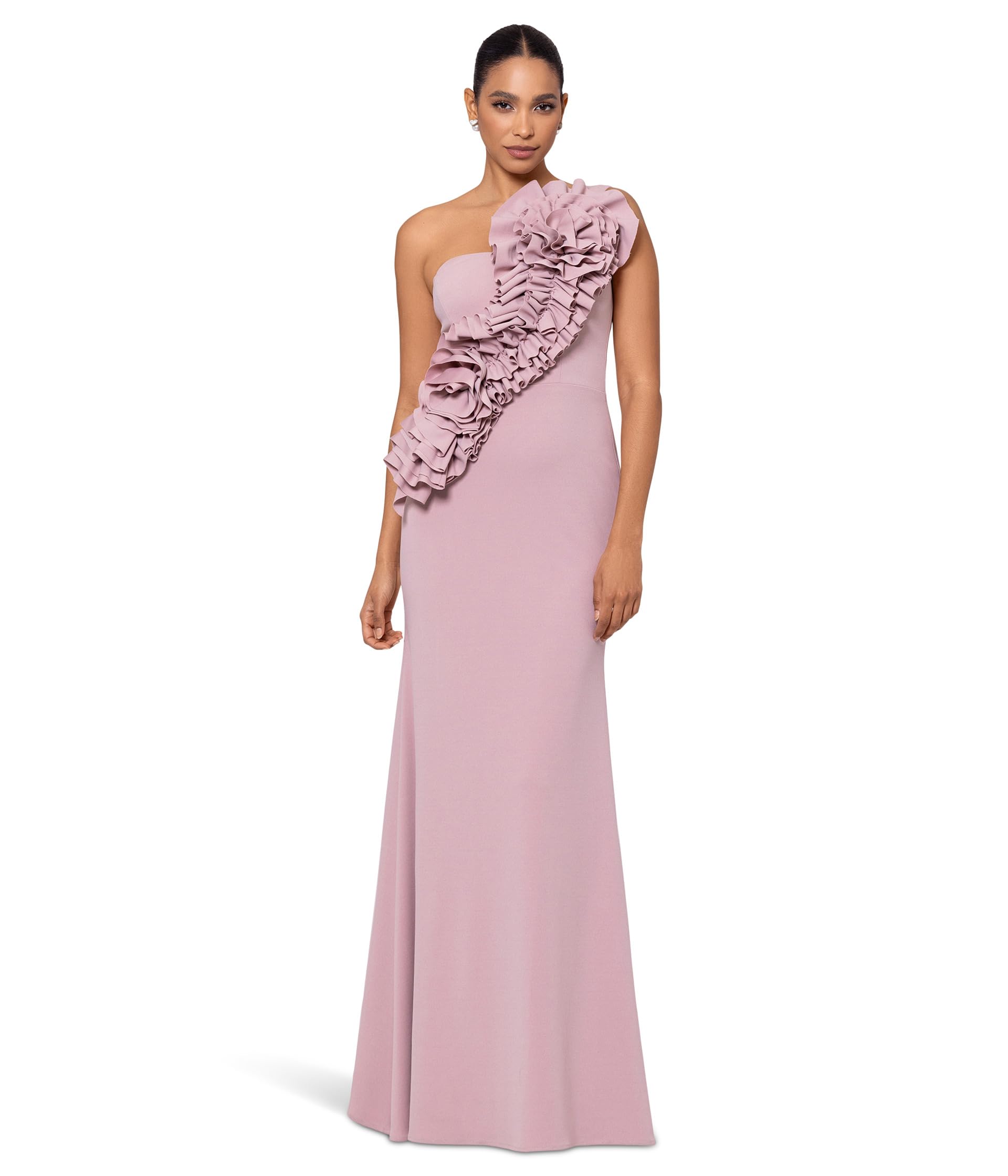 Long Scuba Crepe 3D Flower