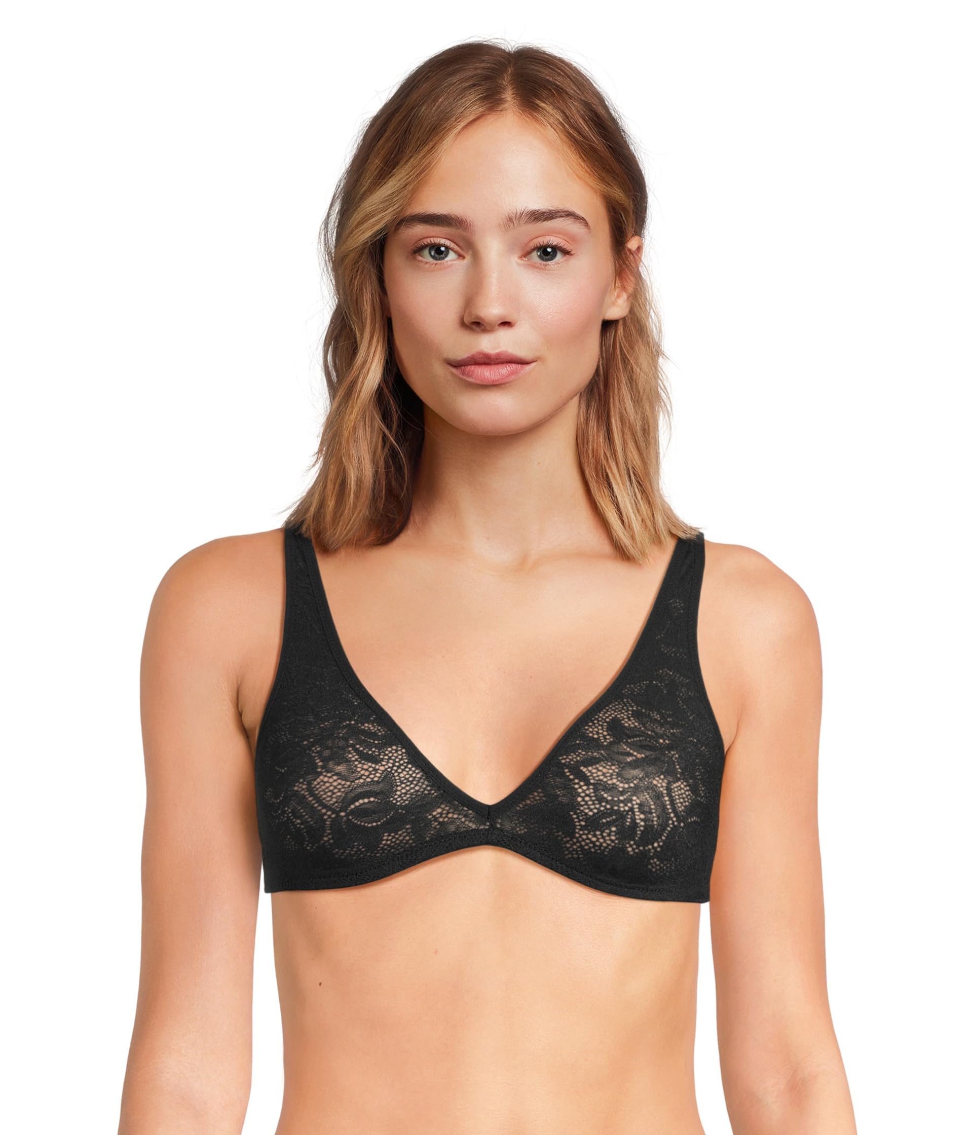 Soft Stretch Recycled Lace Plung Bralette