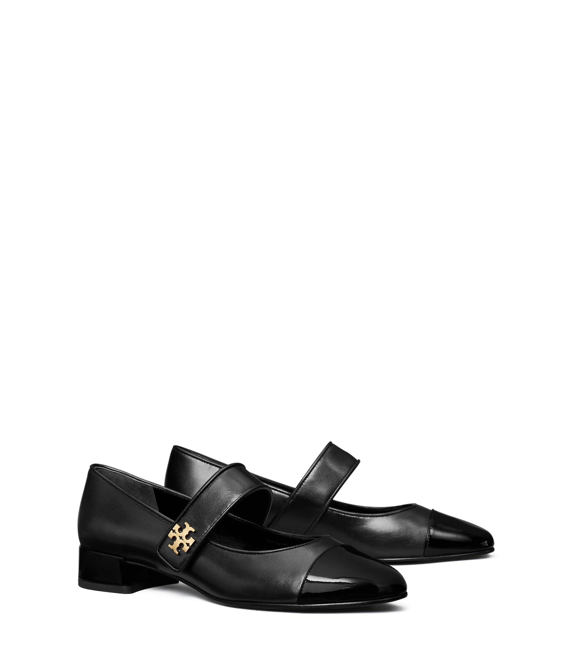 Cap-Toe Mary Jane Heel Ballet 25mm