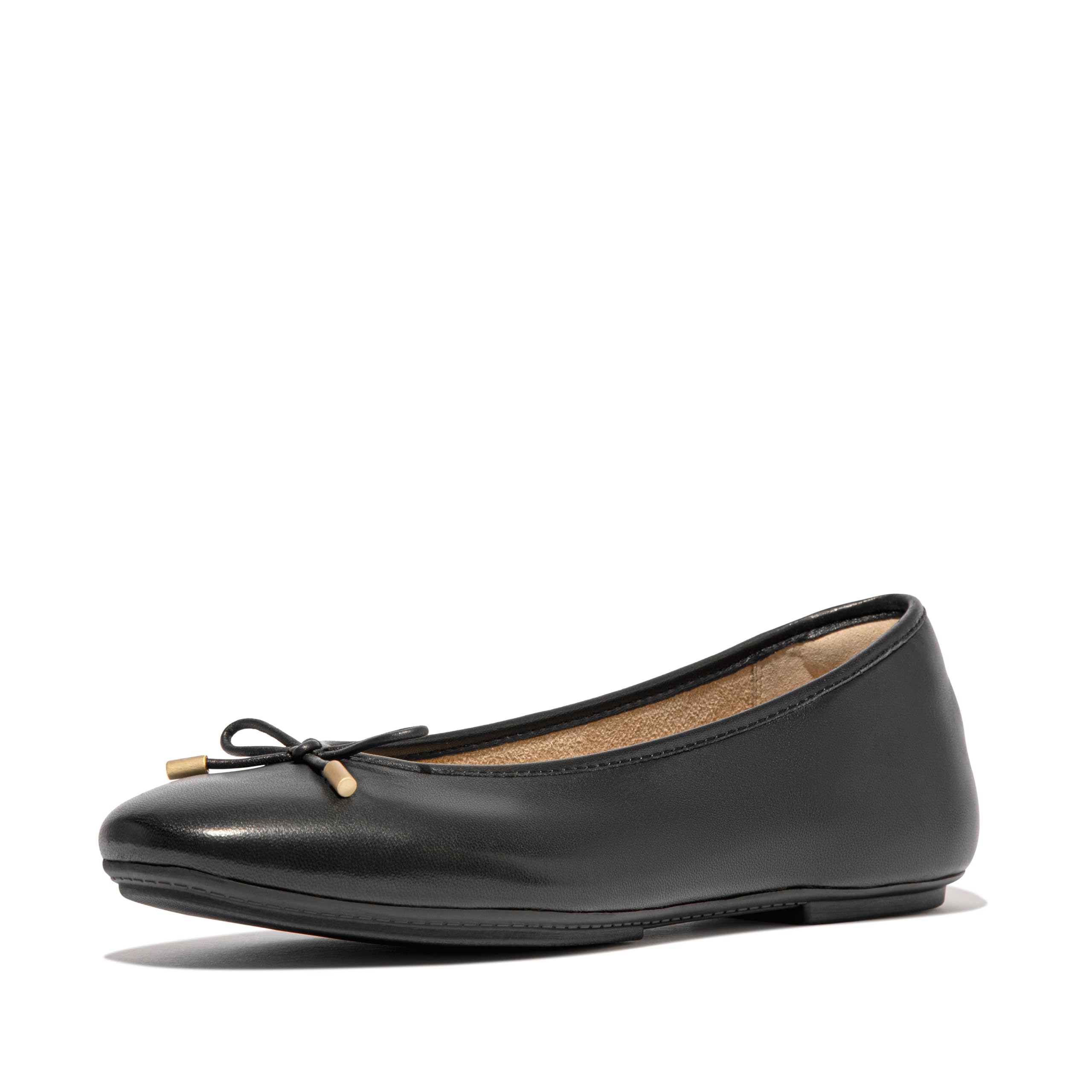 FitFlop Delicato Bow Soft Leather Ballerinas