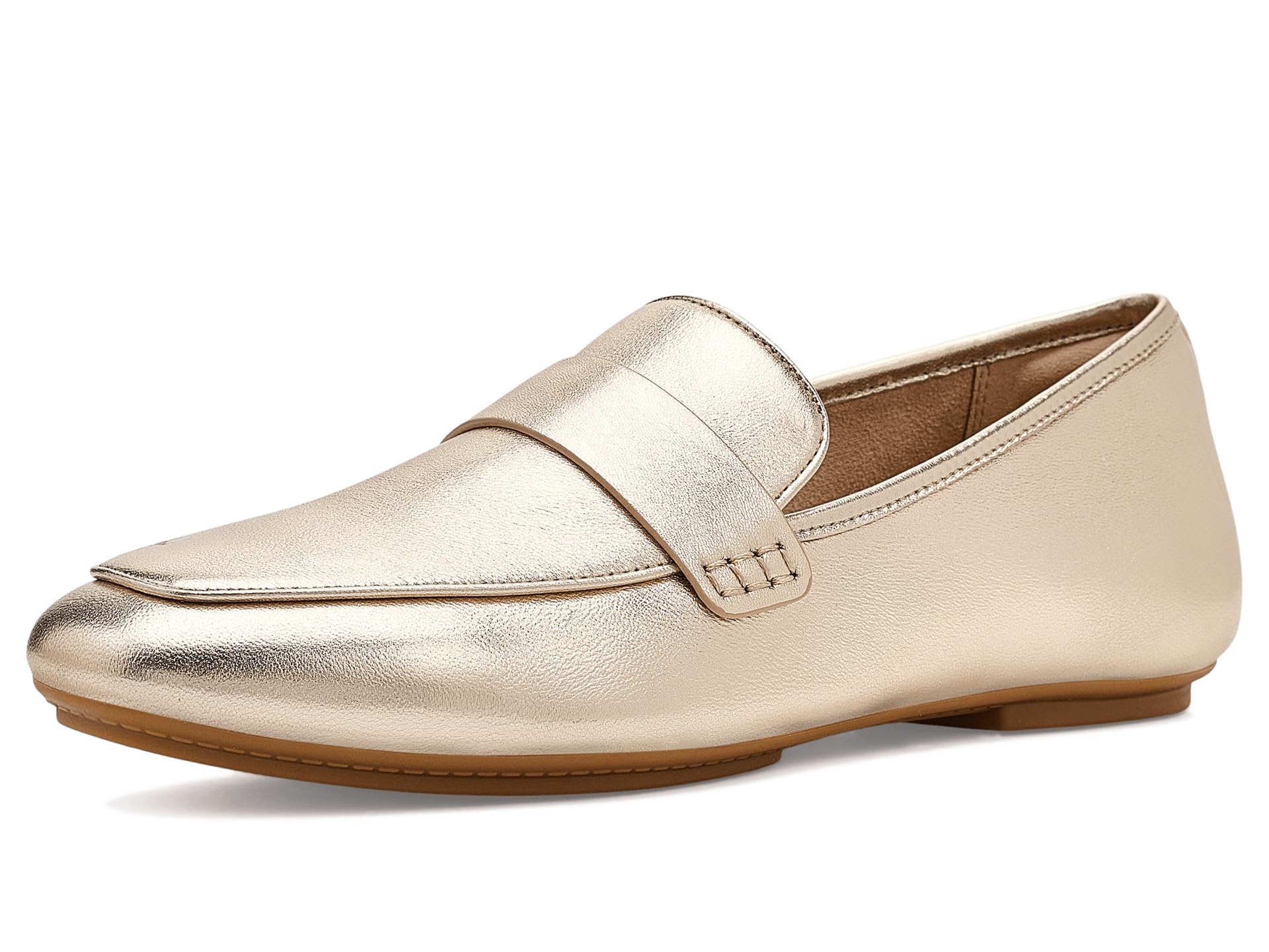 Delicato Soft Metallic-Leather Loafers
