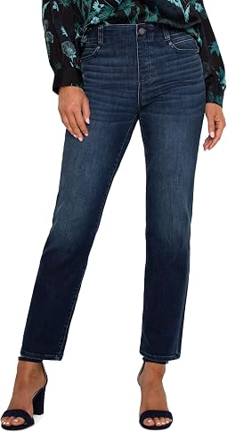 Женские джинсы Liverpool Los Angeles Gia Glider Pull On Slim Mid Rise Stretch Denim in Warner Lake