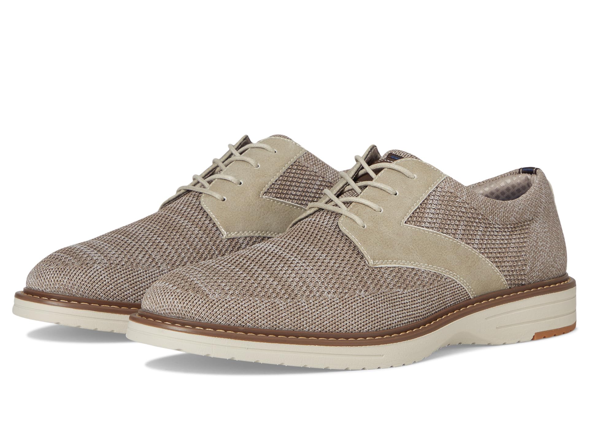 Griff Plain Toe Knit Oxford Lightweight and Comfortable for any Occasion Knit Lace-Up