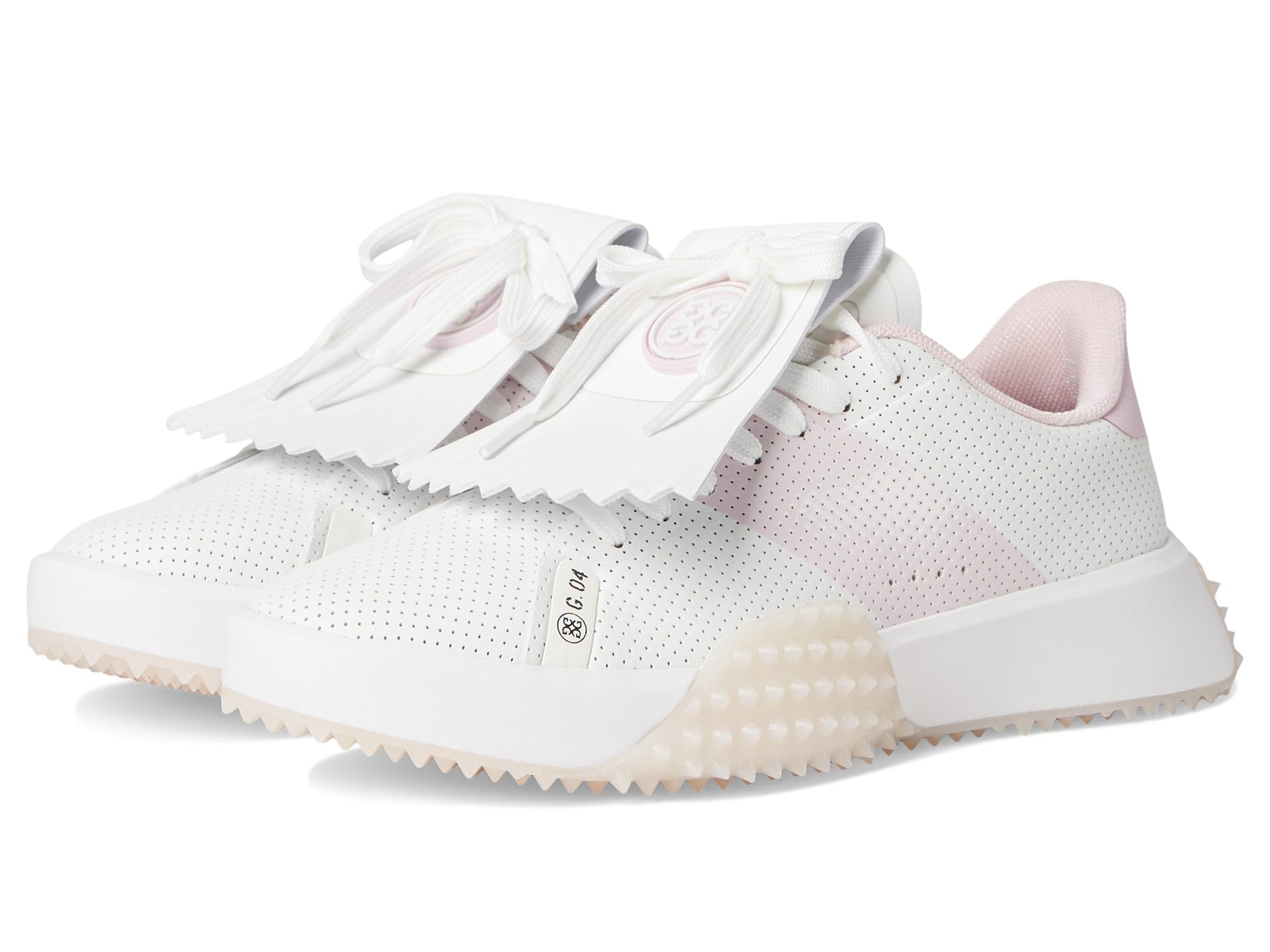 G.112 Perforated Saddle Stripe Golf Shoes