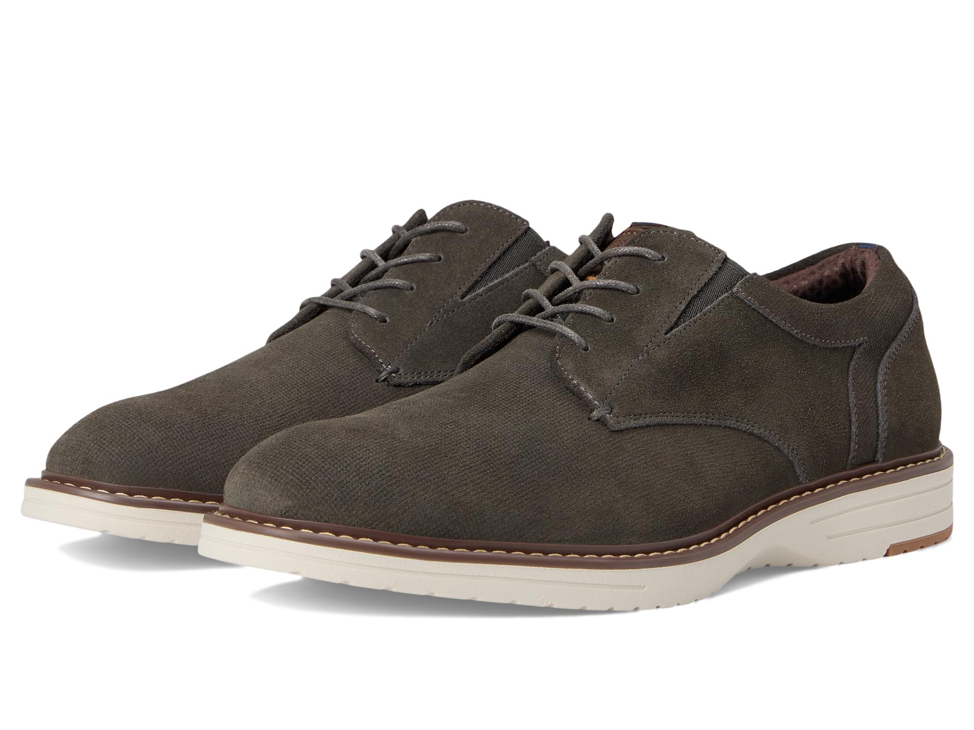 Griff Plain Toe Oxford Lightweight and Comfortable for all Occasions Suede Lace-Up