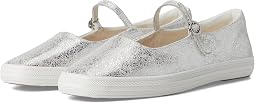 Silver Metallic Leather