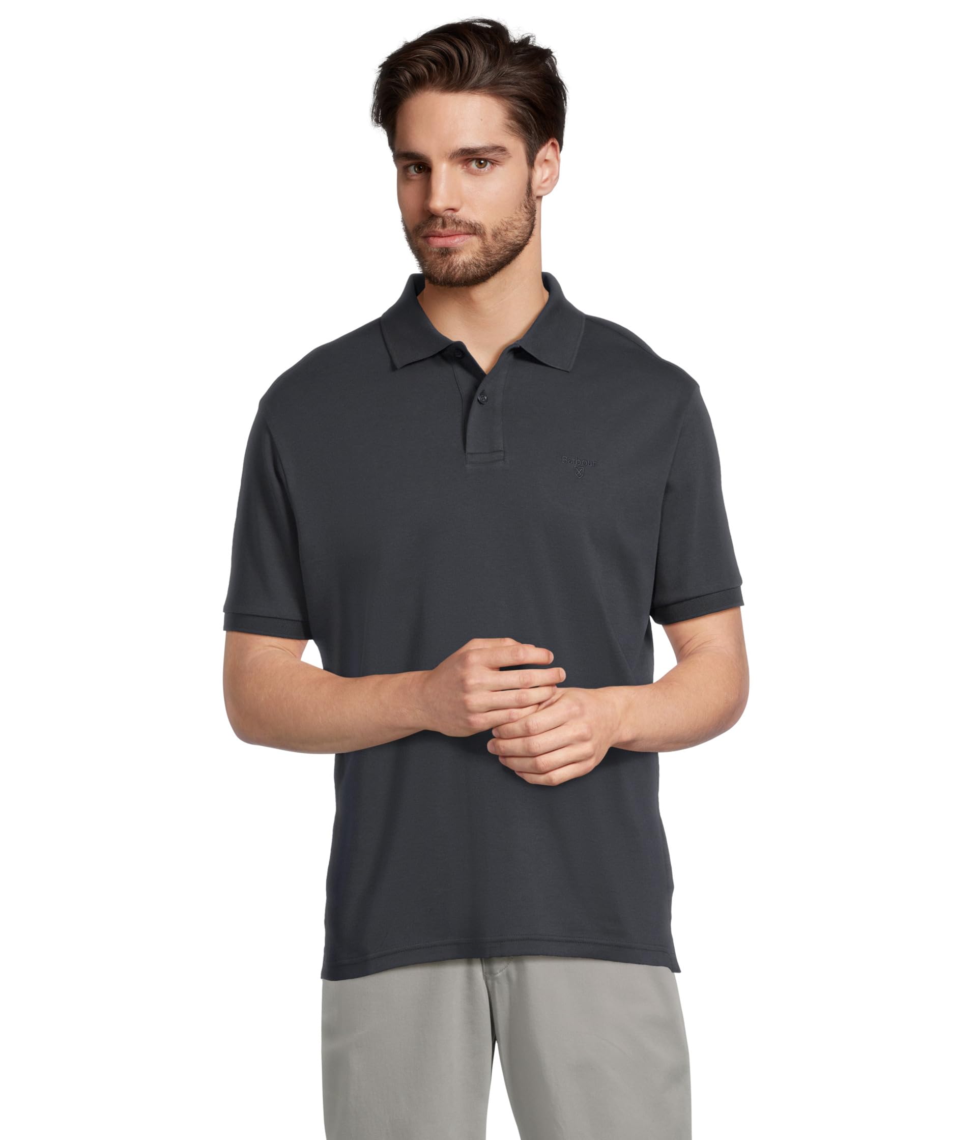 Hylton Interlock Tailored Fit Polo Shirt