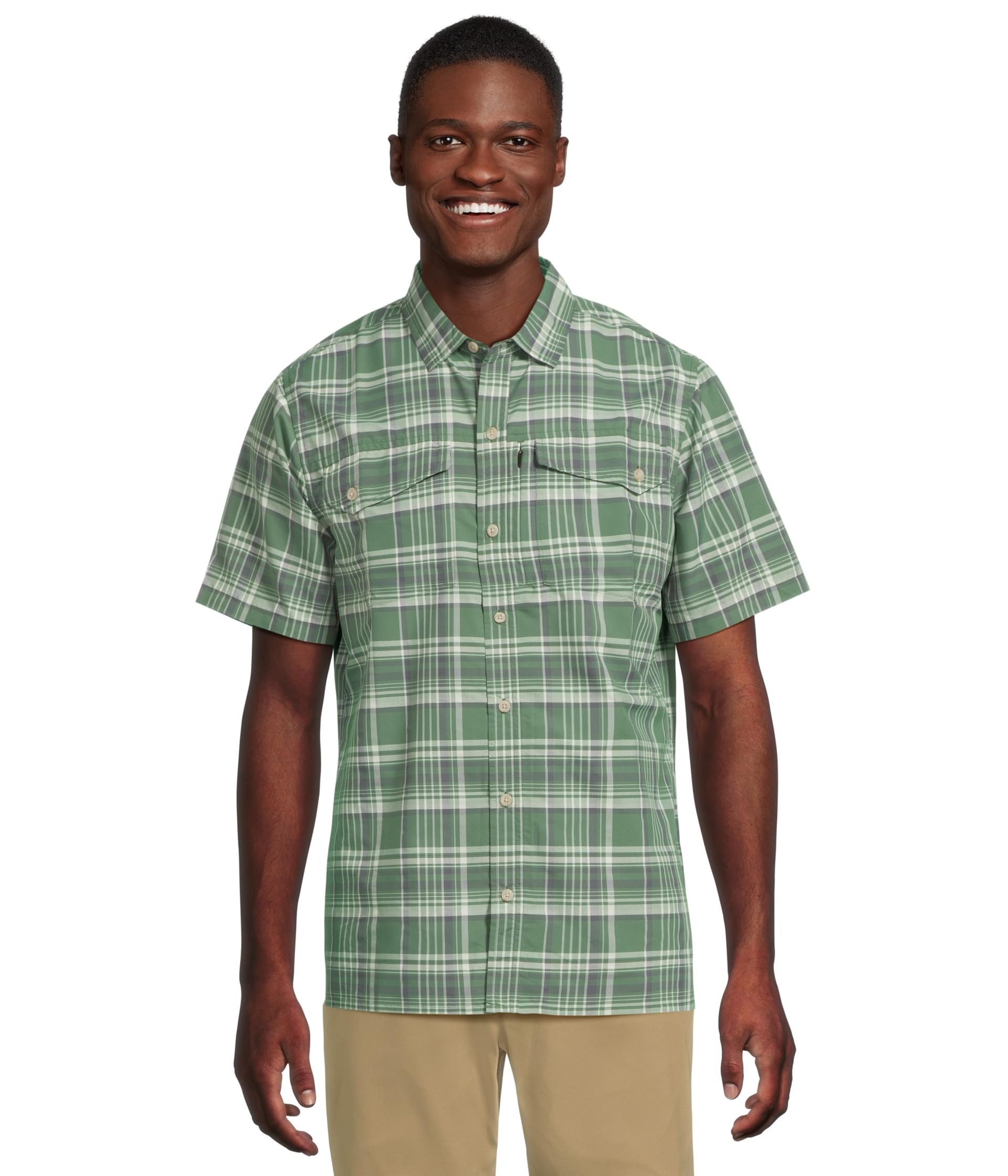 SunSmart Cool Weave Woven Short Sleeve Shirt