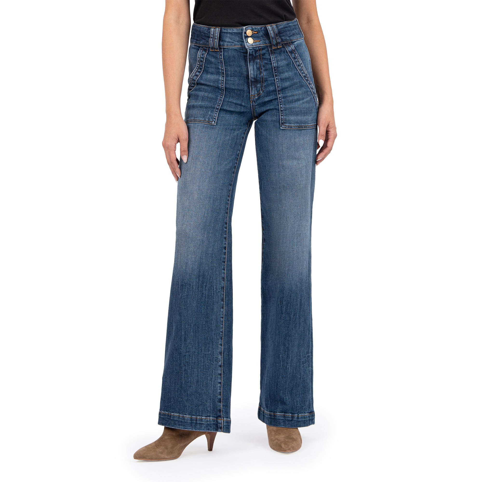 Jodi High-Rise Wide Leg -Porkchop Front Pockets