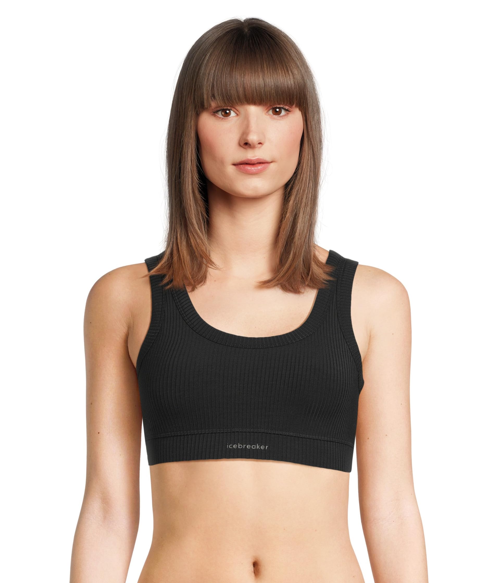 Merino Blend Rib Lotus Bra