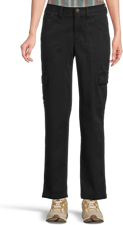 Comfort Stretch Mid-Rise Straight-Leg Cargo Pants