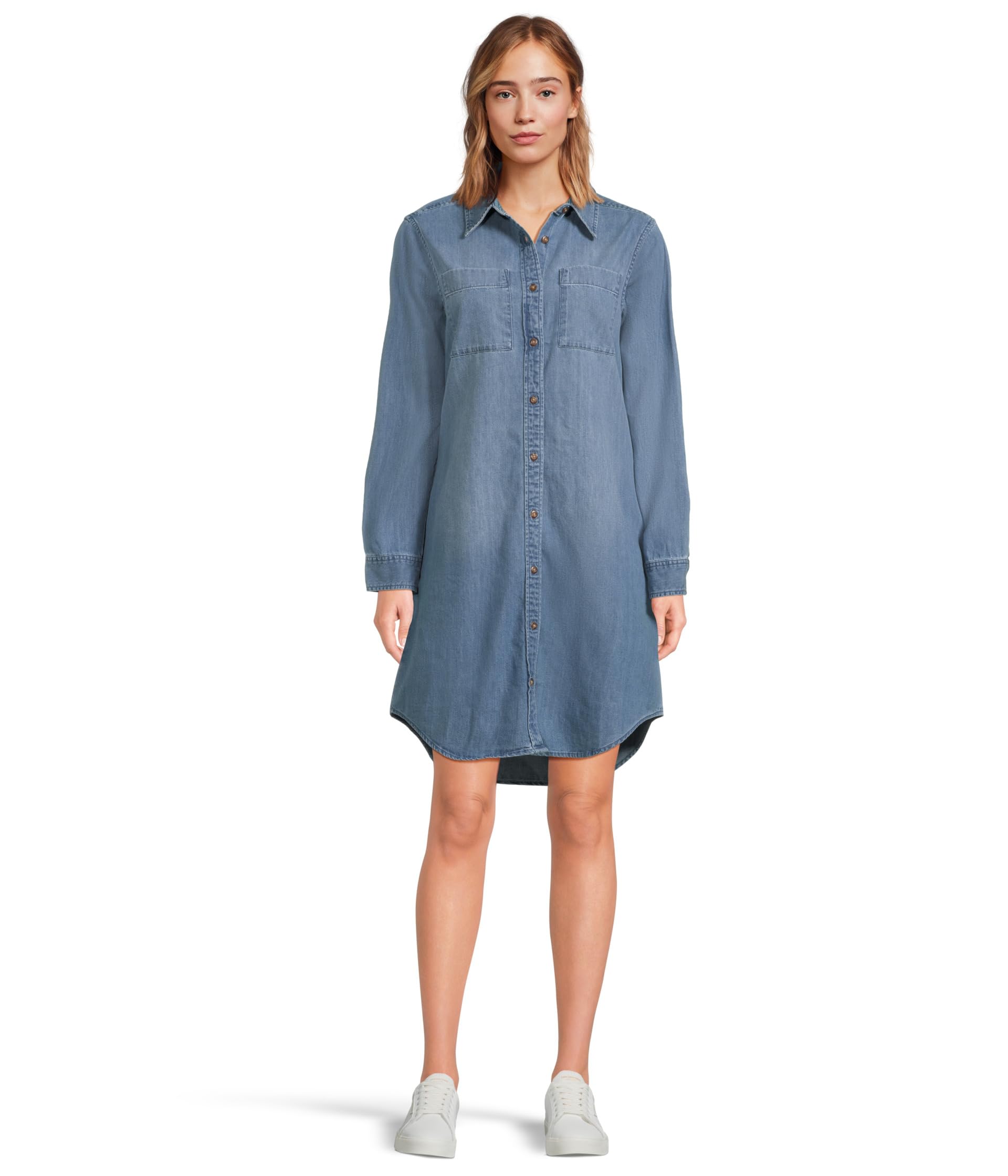 Heritage Washed Denim Shirt Dress