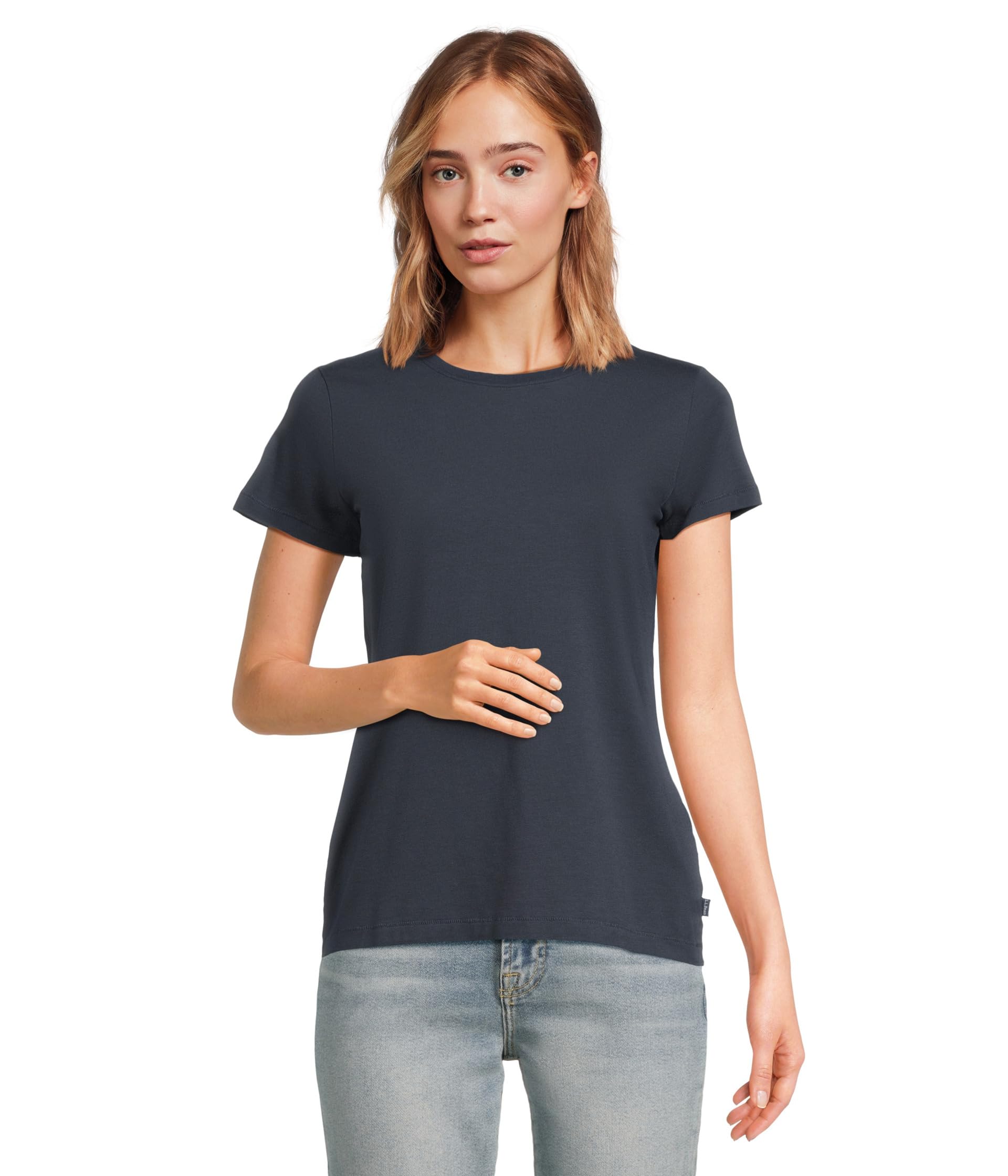 Soft Stretch Supima Crew Neck Short Sleeve Tee