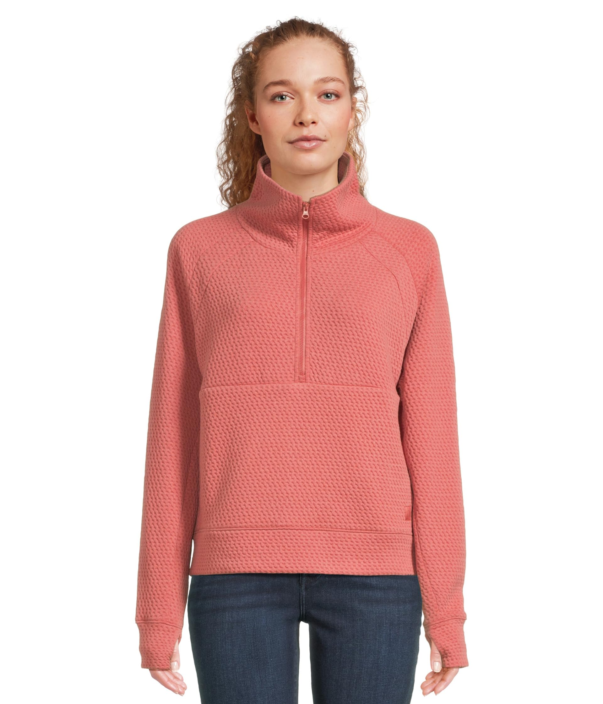 Ridgeknit Half Zipper Pullover