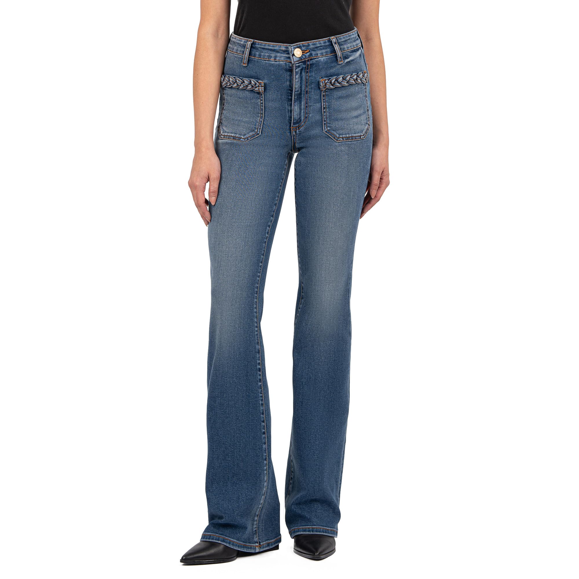 Ana High Rise Front Patch Pockets With Braid Back Square