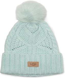 Cable Beanie with Pom