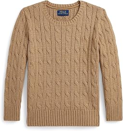 Cable-Knit Cotton Sweater (Toddler/Little Kid)