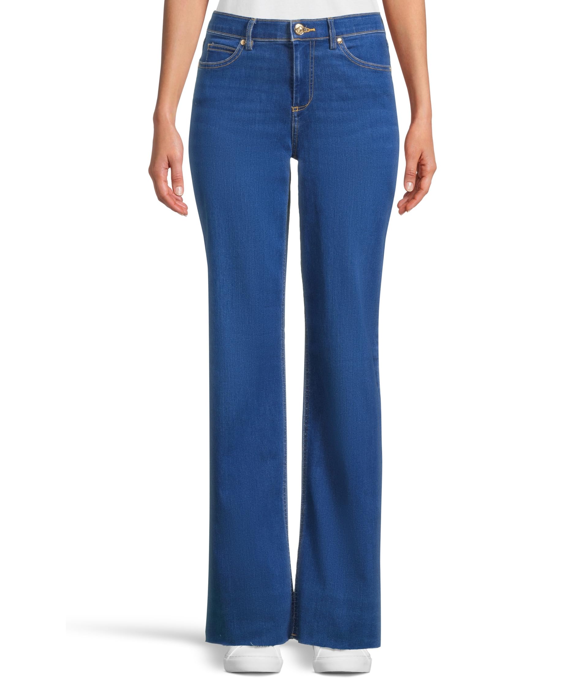 Aniston High-Rise Straight Leg in Medium Wash