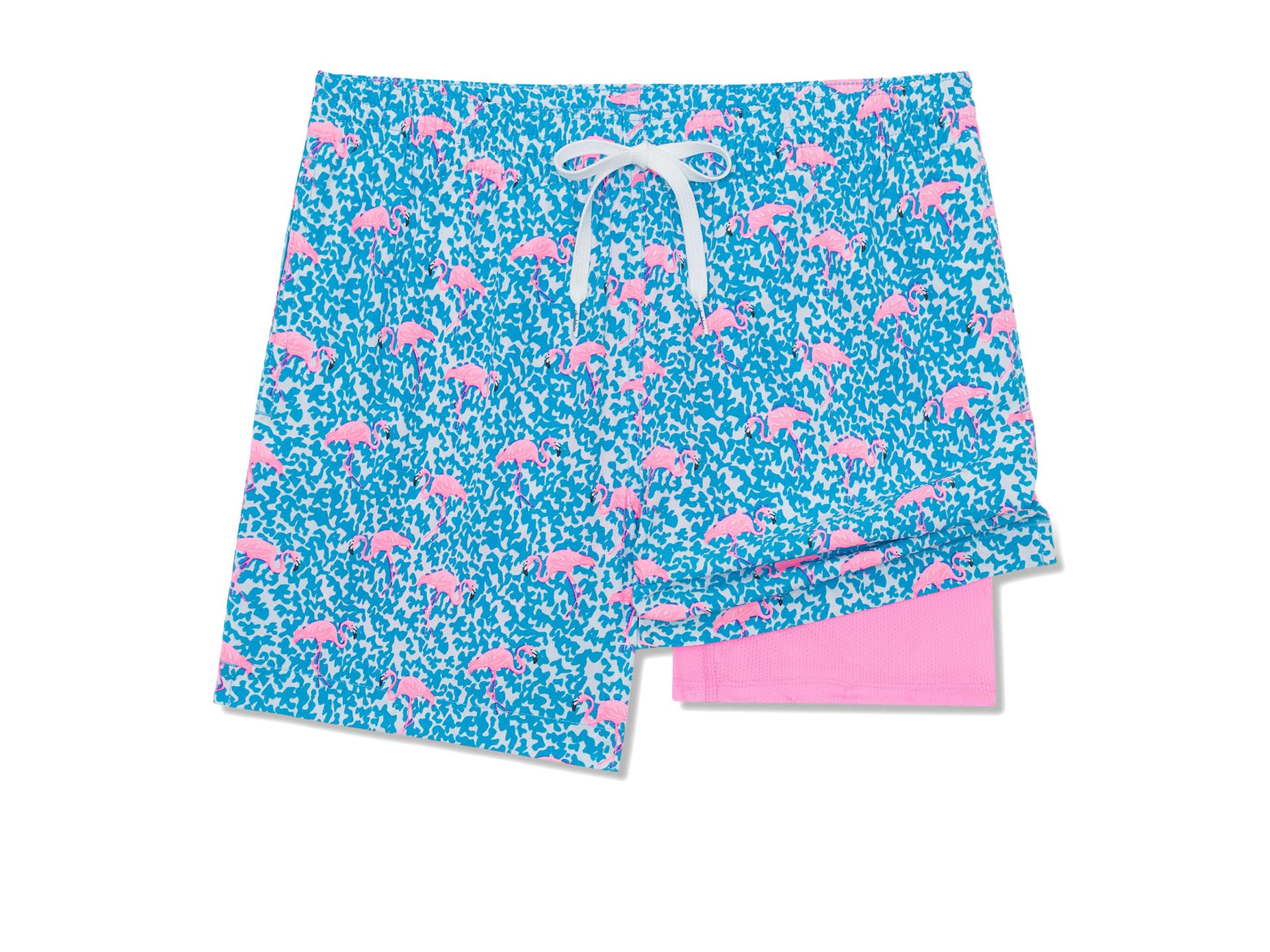 The Domingos Are For Flamingos 5.5" (Lined Classic Swim Trunk)